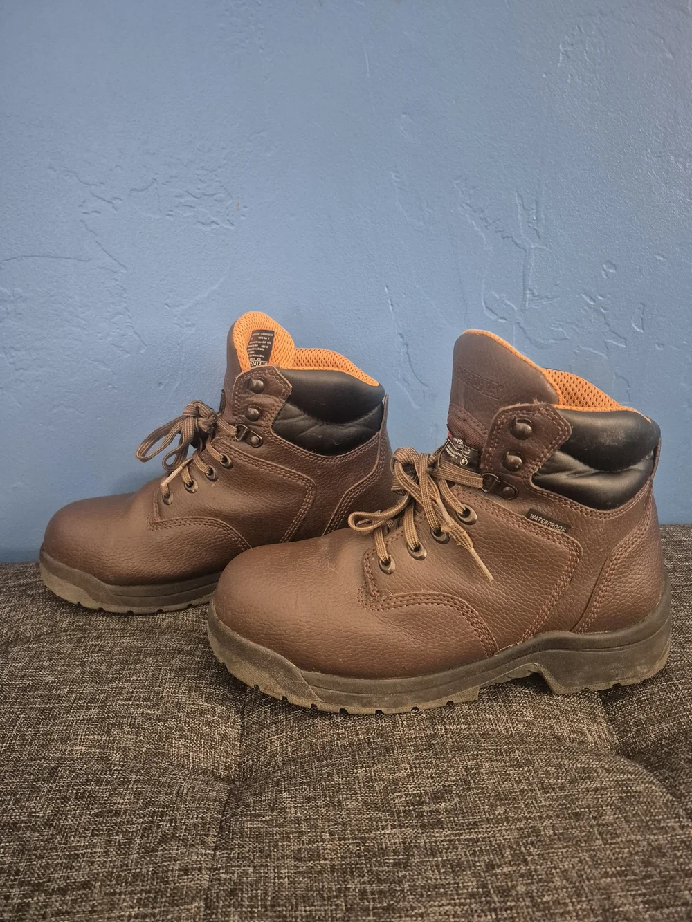 Brahma Men’s Brown Waterproof Steel Toe Work Boots
